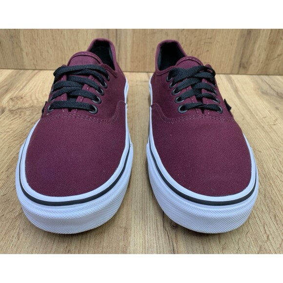 Vans Authentic Burgundy Canvas Sneakers Men\'s Size 10 Classic Lace Up Shoes main image 9